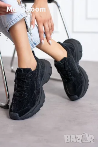 Черни дамски маратонки НОВА КОЛЕКЦИЯ✨, снимка 3 - Маратонки - 48009362