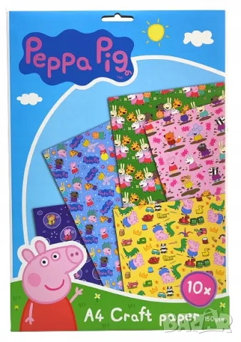 Креативен комплект ХАРТИЯ , Peppa Pig, Paw patrol , 10 ЛИСТА, снимка 4 - Други - 48409803