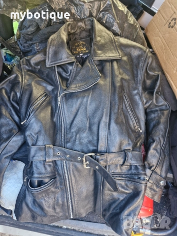 Мото рокерско яке естествена кожа Made in England