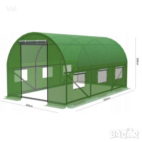 Градинска оранжерия - Професионална защита и идеални условия за вашите култури - 3,5 x 2 x 2 м, снимка 3 - Оранжерии - 53628646