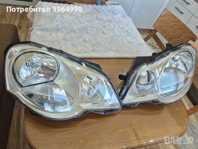 Кристални Оригинални Неразличими от нови фарове за Поло 4 2001/2009г 