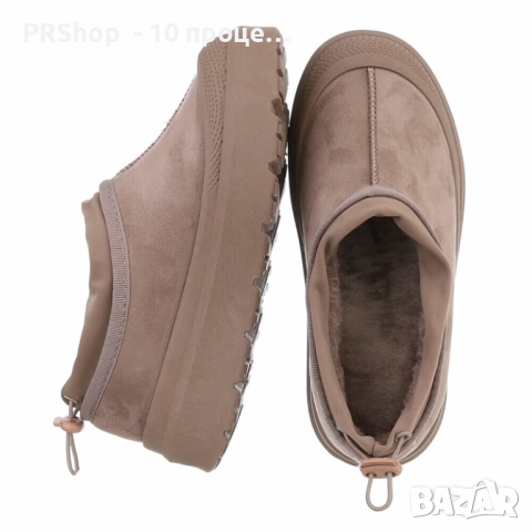 Дамски топли боти, БЕЖОВ/КАФЯВ/ЧЕРЕН, снимка 1