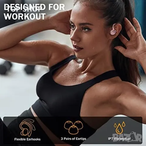 Нови Bluetooth 5.3 Безжични слушалки Двоен LED дисплей Водоустойчиви, снимка 2 - Bluetooth слушалки - 49444280