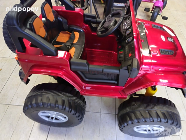 US Двуместен акумулаторен джип FUEGO 4x4 червен, снимка 3 - Други - 53849314