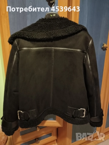 Зимно дамско яке кожух на ZARA размер S, снимка 3 - Якета - 52859251