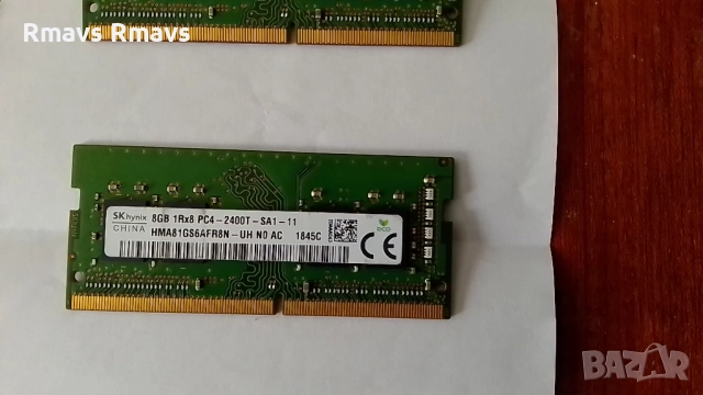 Рам памет 2x8gb DDR4 2400mhz Samsung за лаптоп , снимка 3 - RAM памет - 46112671