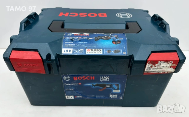 BOSCH GSA 18V-28 - Безчетков саблен трион 2x18V 5.0Ah неразличим от нов!, снимка 11 - Триони и циркуляри - 53404896