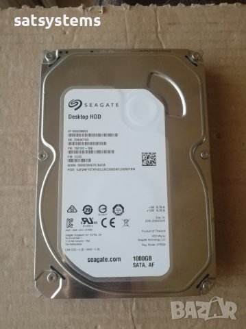 Хард диск Seagate Barracuda Desktop HDD ST1000DM003 1000GB SATA 6.0Gb/s, снимка 3 - Твърди дискове - 41621273