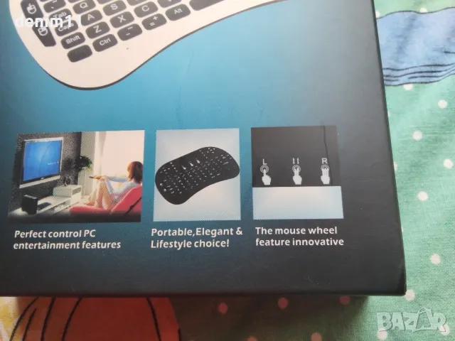 безжична клавиатура дистанционно управление за лаптопи,тиви боксове, таблети и др., снимка 12 - Клавиатури и мишки - 49459681
