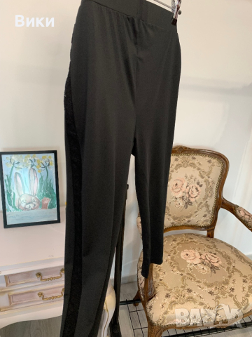 Черен клин с дантела в размер М, снимка 15 - Клинове - 44922585