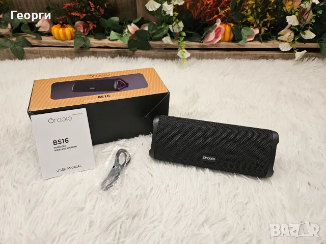 Нова Bluetooth Тонколона Oraolo BS16 (24W, RGB, Водоустойчива