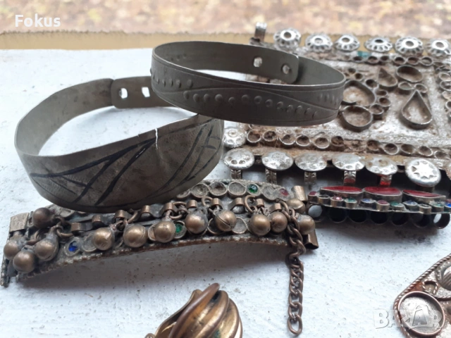 Лот части от накити, снимка 3 - Антикварни и старинни предмети - 53405978