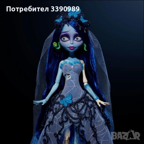 Колекционерска Кукла Емили Monster High - Corpse Bride, 29 cm, снимка 7 - Кукли - 53410353