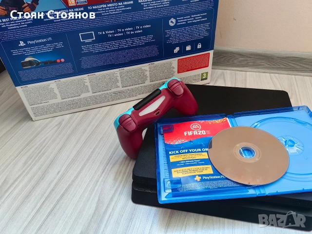 Продавам Playstation 4 Slim (PS4 Slim) + 1 бр. контролер и подарък игра, снимка 5 - PlayStation конзоли - 53007654