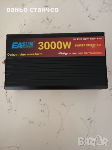 Инвентор 3000 w 24v-220v пълна синусоида , снимка 3 - Аксесоари и консумативи - 51925098