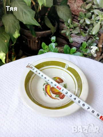 Купи с декор зеленчуци , снимка 6 - Чинии - 51242246