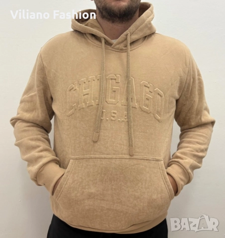 Мъжки суичър Chicago, снимка 3 - Спортни дрехи, екипи - 52255521