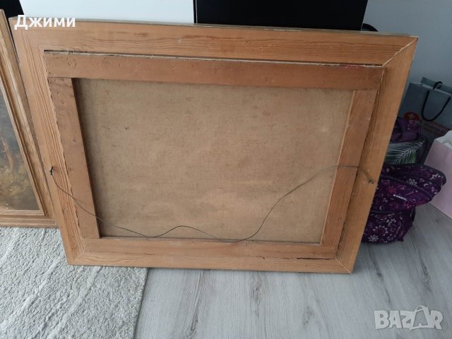 голяма красива маслена картина, снимка 3 - Антикварни и старинни предмети - 40635464