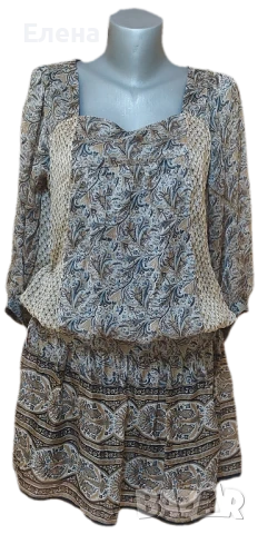 Рокля ZARA.100% коприна. размер L. , снимка 2 - Рокли - 50897903