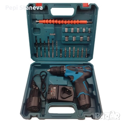 Акумулаторен Винтоверт с две батерии - Комплект, снимка 3 - Винтоверти - 52361919