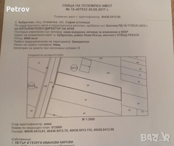 Парцел до София 