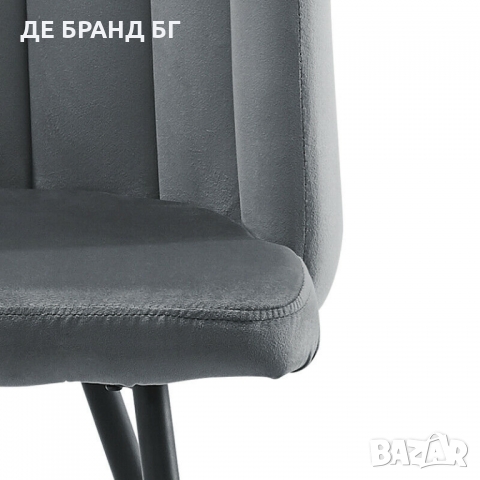 Стол с атрактивен дизайн тип кресло BZSTDC077GY, снимка 6 - Столове - 36065846