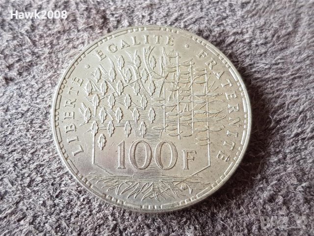 100 франка 1984 Франция СРЕБРО сребърна монета в качество 