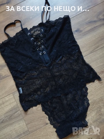 Секси дантелено черно боди , снимка 3 - Бельо - 50442112