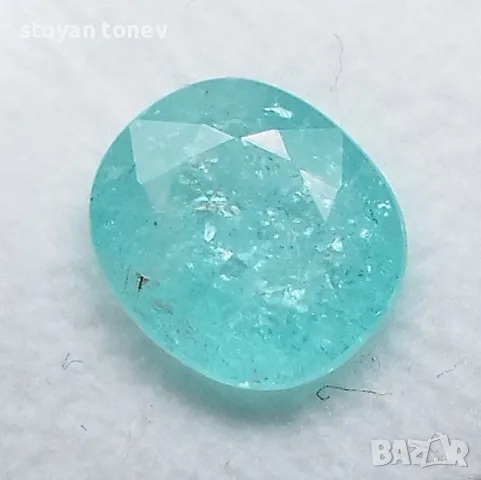 Параиба турмалин в красив син цвят - 2.22кт.! Нов! Сертифициран!, снимка 5 - Други - 47974673