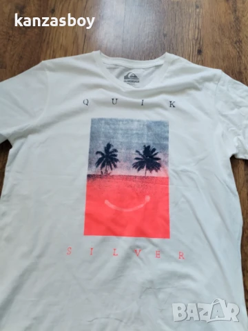 quiksilver - страхотна мъжка тениска КАТО НОВА S, снимка 2 - Тениски - 51196370