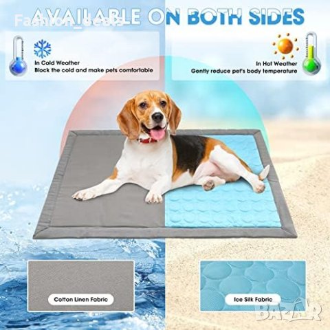 Нова охлаждаща постелка за кучета котки 90×60см. за многократна употреба  , снимка 5 - Други стоки за животни - 41822637