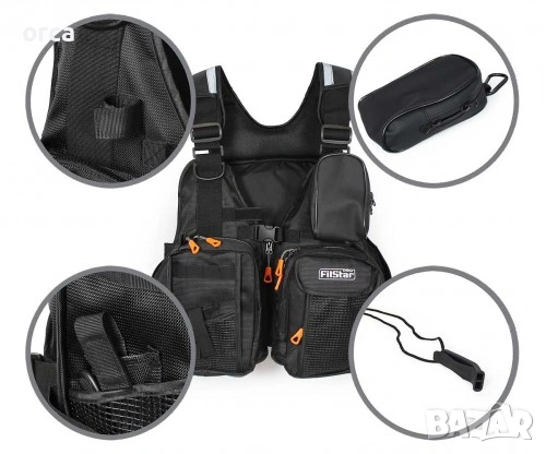 Мухарски елек FilStar Tactical Float с плаващи панели, снимка 8 - Екипировка - 53614891