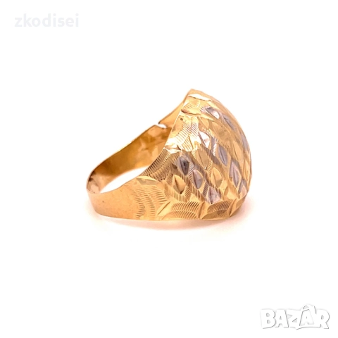 Златен дамски пръстен 2,03гр. размер:53 14кр. проба:585 модел:34921-3, снимка 3 - Пръстени - 52120103