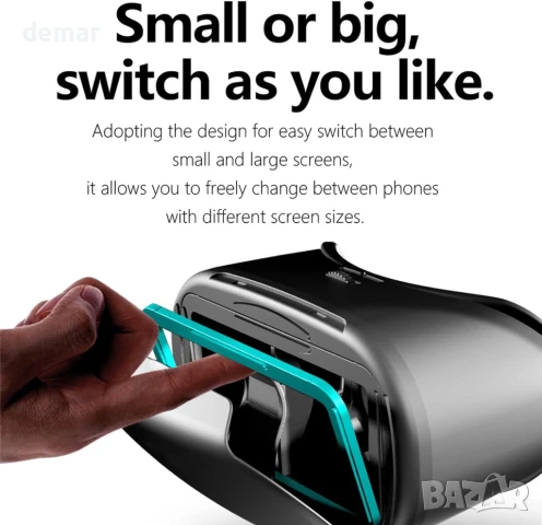 3D VR регулируеми очила за виртуална реалност 5-7 инча, за IOS Android, снимка 5 - 3D VR очила за смартфон - 51215730