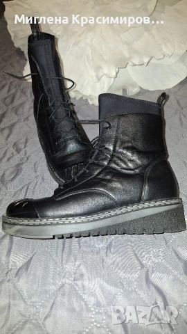 Боти в черно, снимка 8 - Дамски боти - 53259999