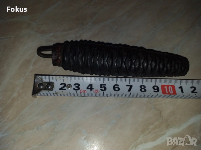 Топуз тежест шишарка за часовник Шварцвалд, снимка 5 - Антикварни и старинни предмети - 53287351