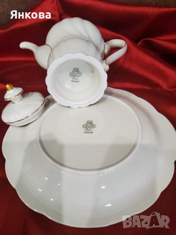 Комплект чайник и плато Jlmenau , снимка 10 - Антикварни и старинни предмети - 53602836