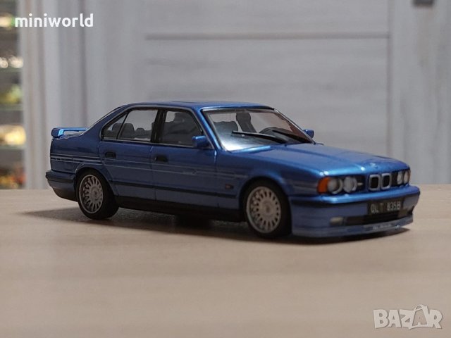 BMW Alpina B10 BiTurbo E34 5-Seria 1987 - мащаб 1:43 на Solido моделът е нов в PVC дисплей-кейс, снимка 6 - Колекции - 42336542