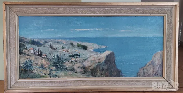 Картина Вили Алеков платно с рамка 82х42.5см