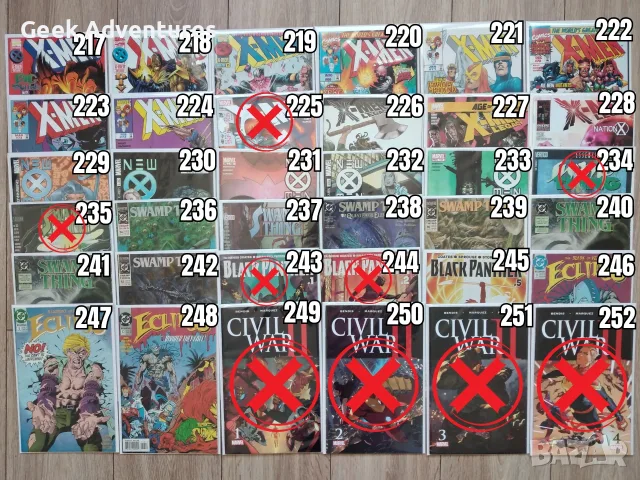 Comic Books/Комикси 2/2 - Punisher, X-Men, Hulk, Batman, Superman, JLA, снимка 8 - Списания и комикси - 51846836