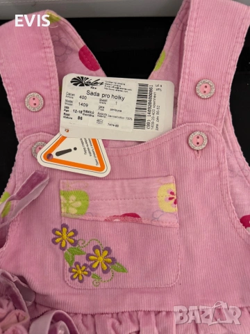 Памучен джинсов сукман за момиче + чантичк, снимка 3 - Бебешки рокли - 53766755