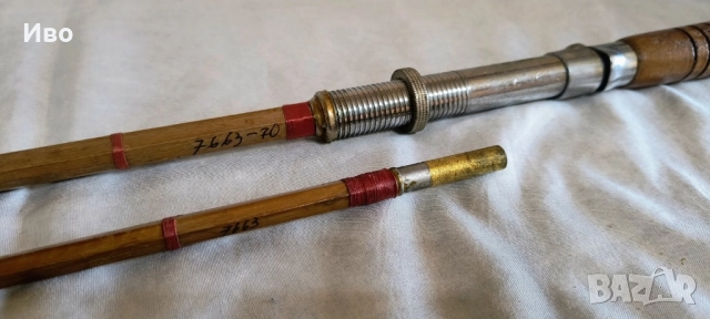 Колекционерска японска ръчно изработена стара бамбукова пръчка, снимка 5 - Колекции - 51446016