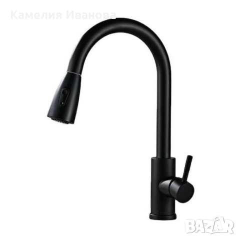 Кухненски смесител с издърпващ се душ, снимка 3 - Аксесоари за кухня - 52264734