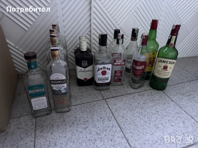 Стъклени бутилки , снимка 3 - Буркани, бутилки и капачки - 38475447