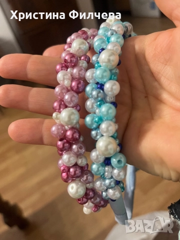 Нежна диадема от перли , снимка 17 - Полиране - 41396011