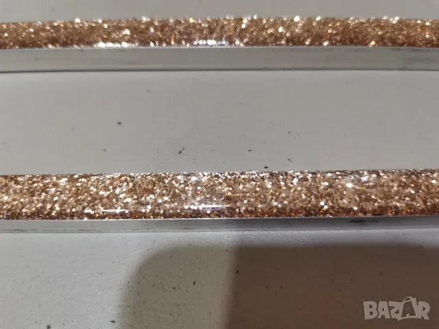 Фриз Glitter 11 Oro Sand Scuro 1.0/0.8/60см. злат KARAG, снимка 6 - Строителни материали - 48092498