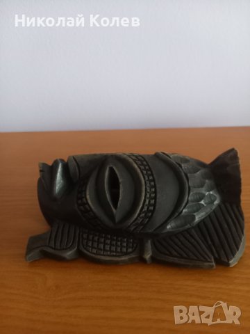 Дървена африканска маска, снимка 2 - Антикварни и старинни предмети - 40672232