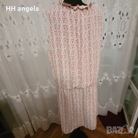 Rick Cardona рокля на фламинги, снимка 3 - Рокли - 51556434