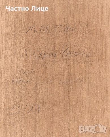 Картина "Русе" 1996 г. Худ. Людмил Кацарски, снимка 8 - Картини - 51497606