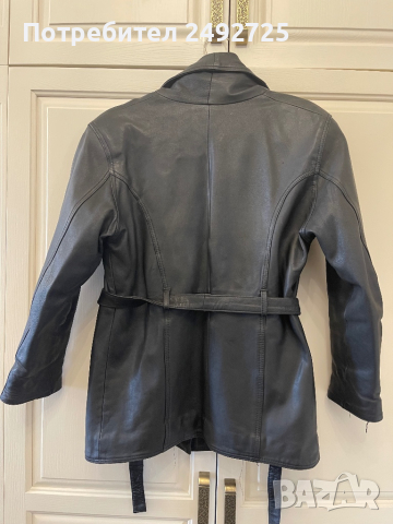 Яке естествена кожа черно ГО 110, снимка 2 - Якета - 44554589